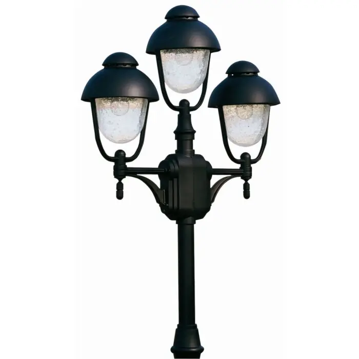 Stock Limitado Albert 2041 Lámpara de pie para exterior Negro, 3 luces