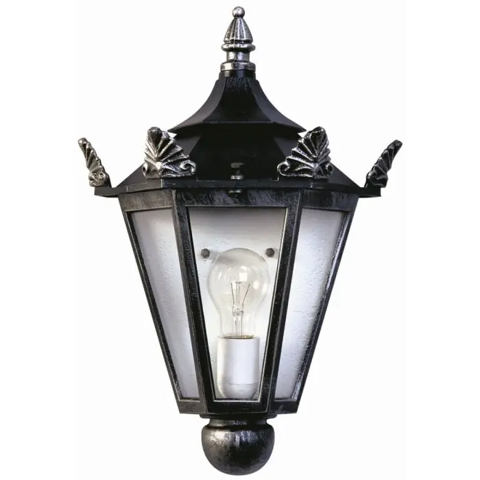 Venta Final Albert 3228 Aplique para exterior Negro, Plata, 1 luz