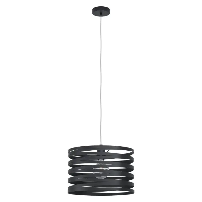 Eglo CREMELLA Lámpara Colgante Negro, 1 luz Súper Precio
