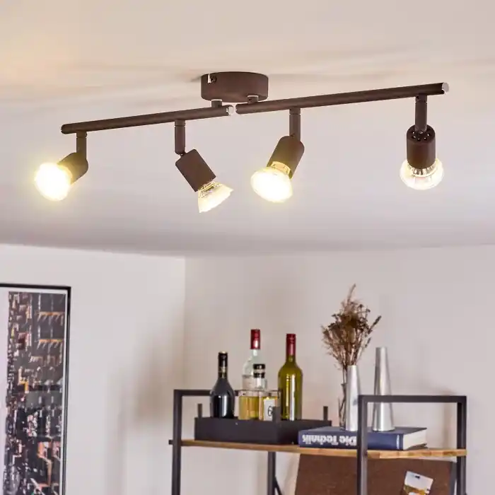 Novedad Planes Lámpara de Techo LED Color óxido, 4 luces