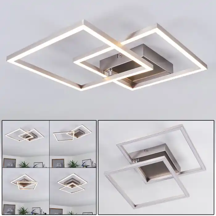 Torres Lámpara de Techo LED Blanca, 2 luces Pago Seguro