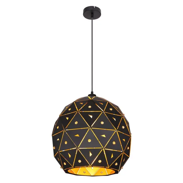 Globo JODIE Lámpara Colgante Negro, 1 luz A Buen Precio