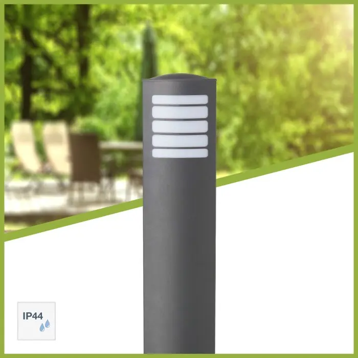 Brilliant Todd Poste de Jardín Antracita, 1 luz Gran Oferta