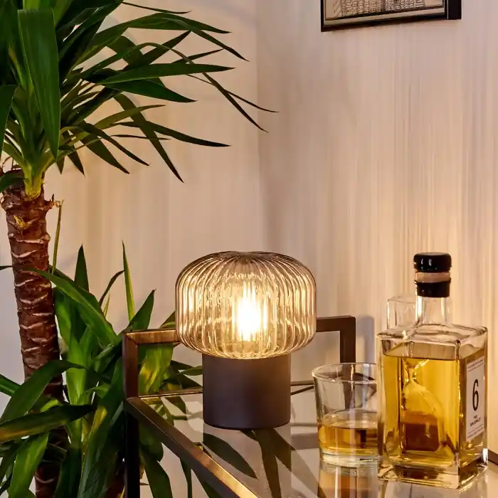 Envío Inmediato Gallo Lámpara de mesa Negro, 1 luz