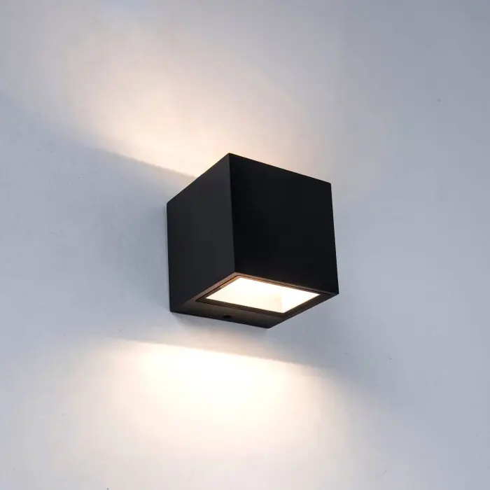 Lutec GEMINI Aplique para exterior LED Negro, 2 luces Comprar En Línea