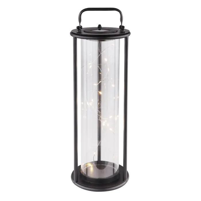 Globo SOLAR Lámpara solar LED Negro, 1 luz Entrega Rápida
