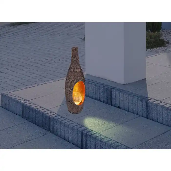 Globo Lámpara solar LED Negro, 1 luz Últimas Unidades