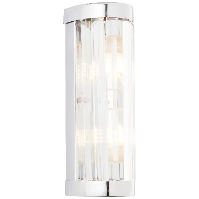 Económico Brillliant Lemont Aplique Plata, 2 luces