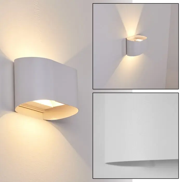 Venta Final Everton Aplique para exterior LED Blanca, 2 luces