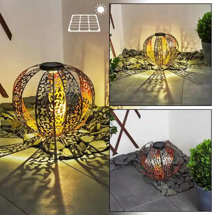 Oferta Flash Wasalea Lámpara solare LED Bronce, Negro, Plata, 1 luz