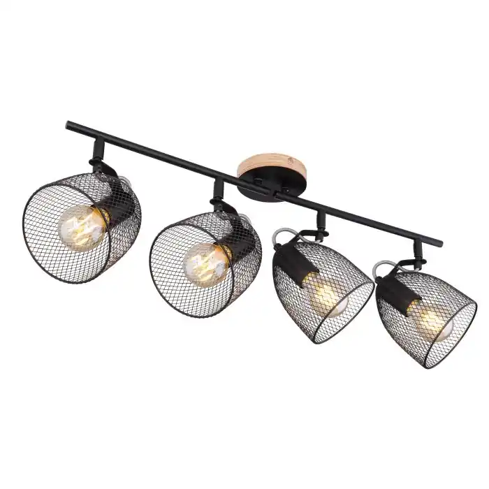 Globo JOSINA Proyector Marrón, 4 luces Novedad