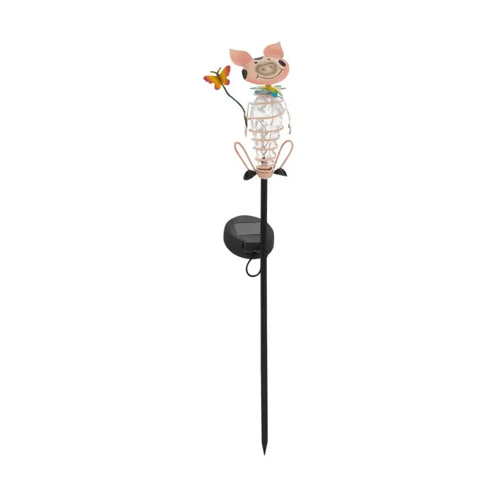 Envío Exprés Eglo SCHWEINCHEN Lámpara solar LED Negro, 4 luces