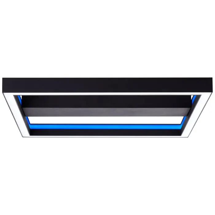 Entrega Rápida Brilliant Icarus Lámpara de Techo LED Negro, 1 luz, Mando a distancia, Cambia de color