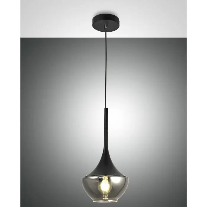 Fabas Luce Apollo Lámpara Colgante Negro, 1 luz Compra Hoy