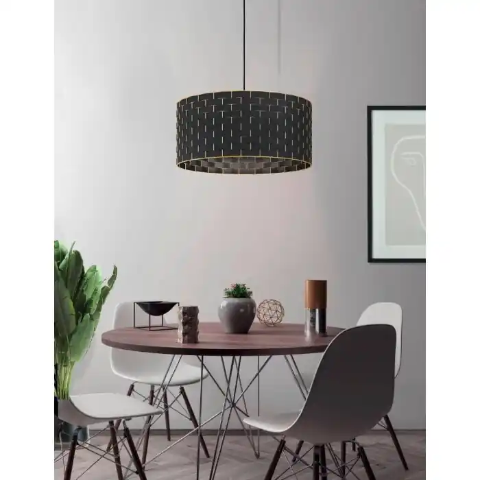 A Buen Precio Eglo-Leuchten MARASALES Lámpara Colgante Negro, 1 luz