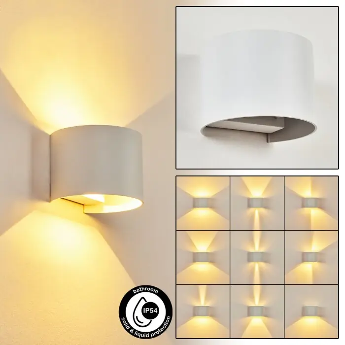 Strandaa Aplique LED Blanca, 2 luces Oferta Flash