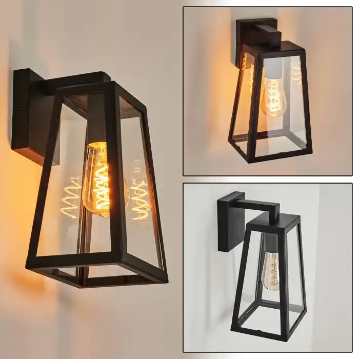 Marobo Aplique para exterior Negro, 1 luz Disponible Ahora