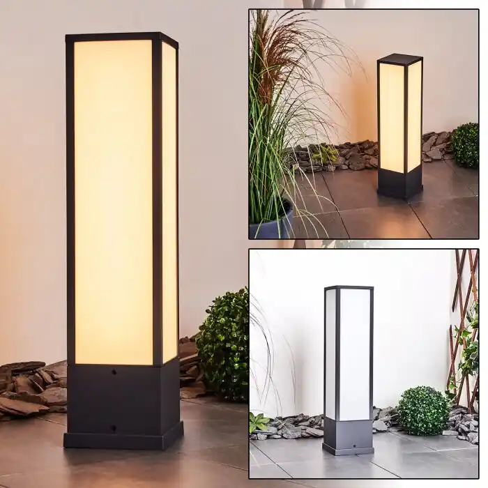 Precio De Fábrica Apidou Poste de Jardín LED Antracita, 1 luz