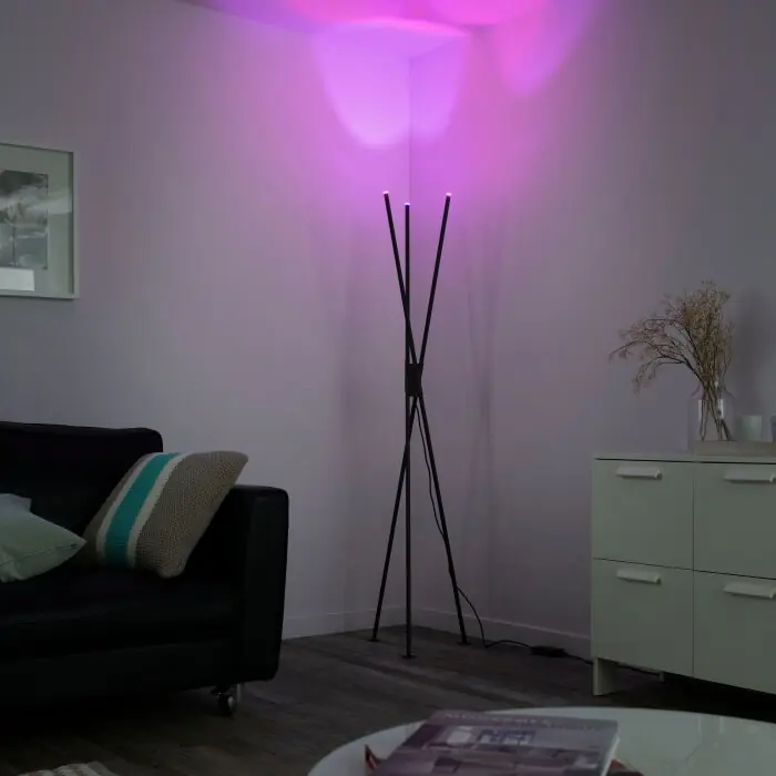 Paul-Neuhaus Q-PETER Lámpara de Pie LED Antracita, 3 luces, Mando a distancia No Te Lo Pierdas