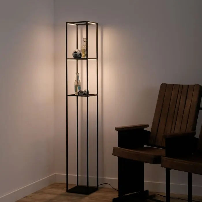 Devolución Gratuita Paul-Neuhaus CONTURA Lámpara de Pie LED Negro, 4 luces