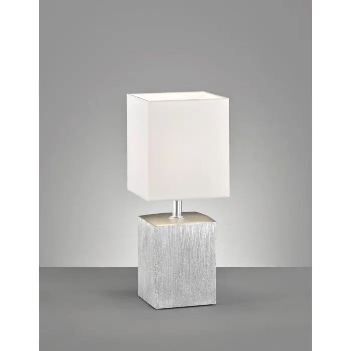 Fischer-Honsel Flens Lámpara de mesa Plata, 1 luz Más Vendido