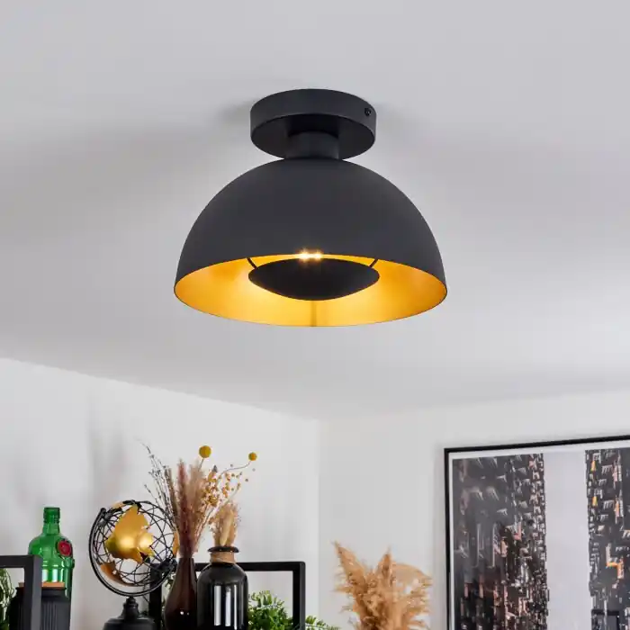 Última Oportunidad Vivian Lámpara de Techo Negro, 1 luz