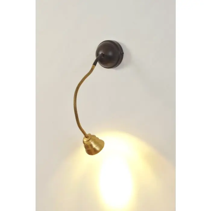 Holländer SNAIL TWO Aplique Marrón, dorado, Negro, 1 luz Oferta Especial