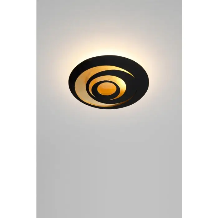 Precio Económico Holländer SPIRALE Lámpara de Techo LED Marrón, dorado, Negro, 1 luz
