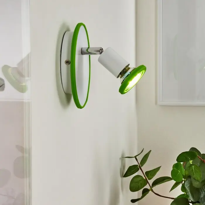 A Buen Precio Cabri Aplique LED Cromo, Verde, Blanca, 1 luz