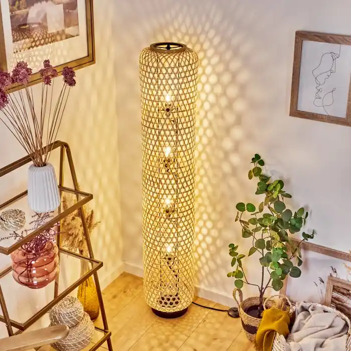 Comprar En Línea Quinto Lámpara de Pie Negro, 4 luces