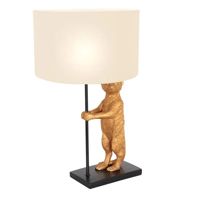 Barato Steinhauer Animaux Lámpara de mesa dorado, Negro, 1 luz