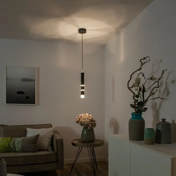 Paul-Neuhaus PURE-VEGA Lámpara Colgante LED Negro, 3 luces Descuento