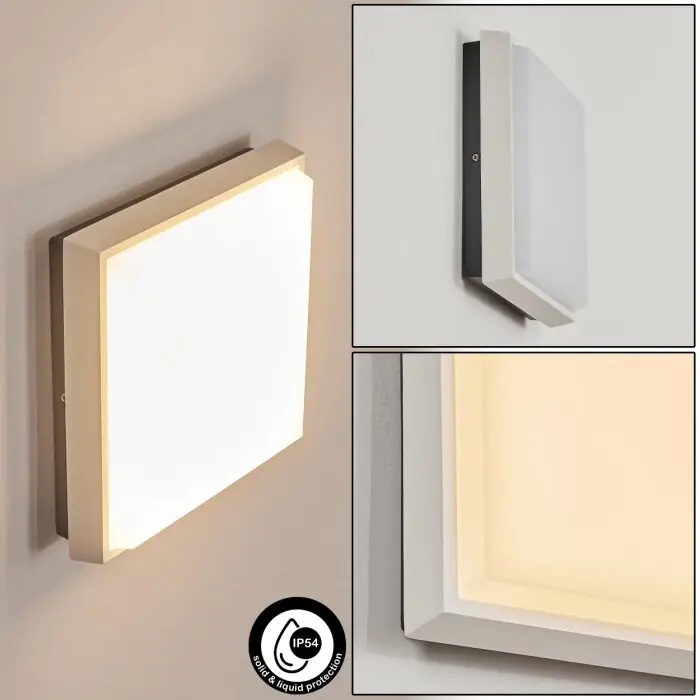 Precio De Oferta Gomero Aplique para exterior LED Antracita, Blanca, 1 luz