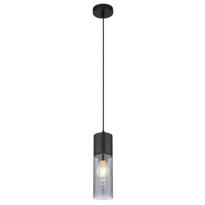 Venta Final Globo ANNIKA Lámpara Colgante Negro, 1 luz
