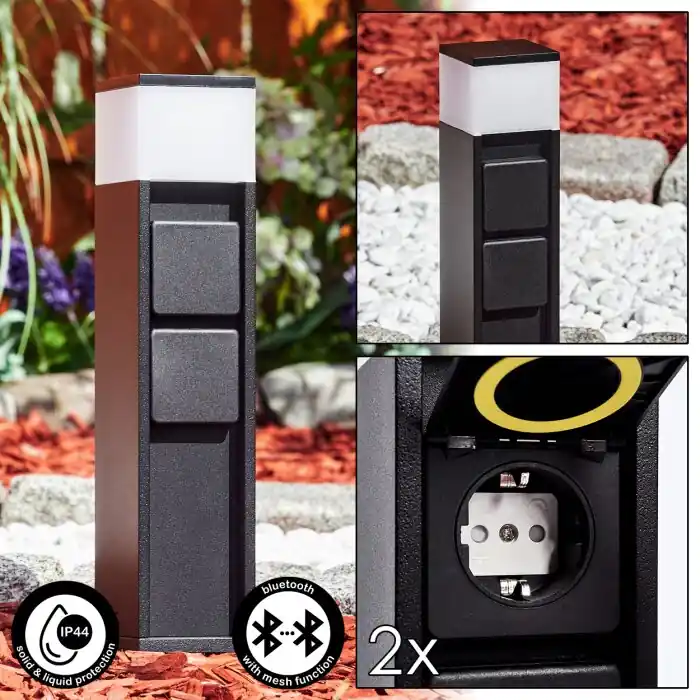 Última Oportunidad Papacal Flexo de pared LED Negro, 1 luz