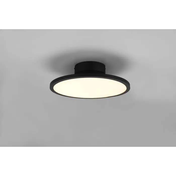 Trio Tray Lámpara de Techo LED Negro, 1 luz Liquidación