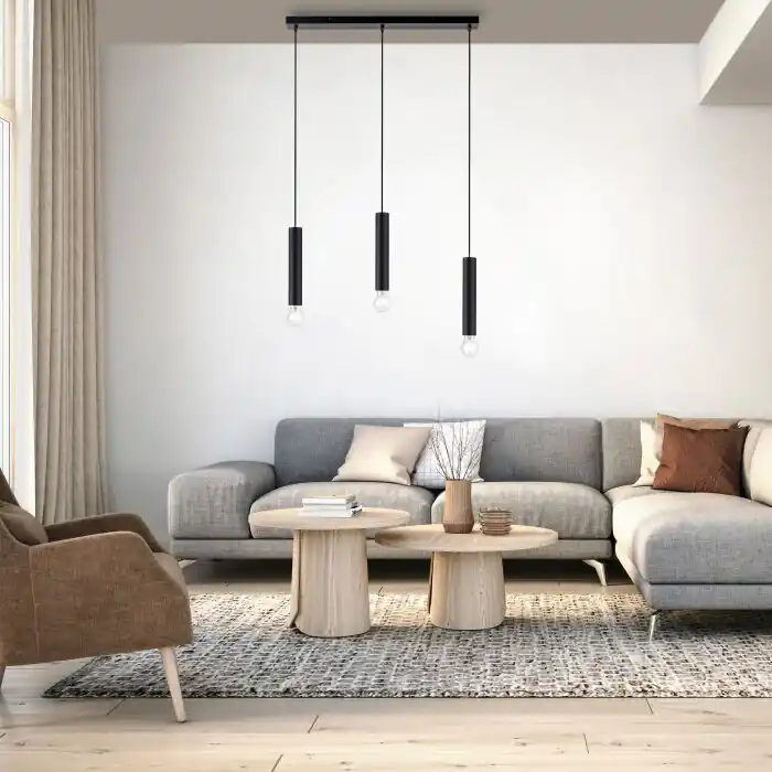 Comprar En Línea Leuchten-Direkt BRUNA Lámpara Colgante Negro, 3 luces