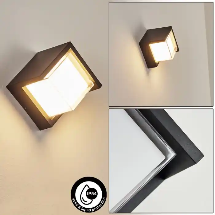 Vurey Aplique para exterior LED Negro, 1 luz Comprar En Línea