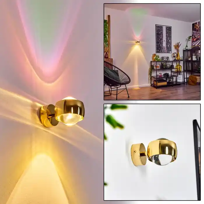 Precio De Oferta Sapri Aplique dorado, 1 luz