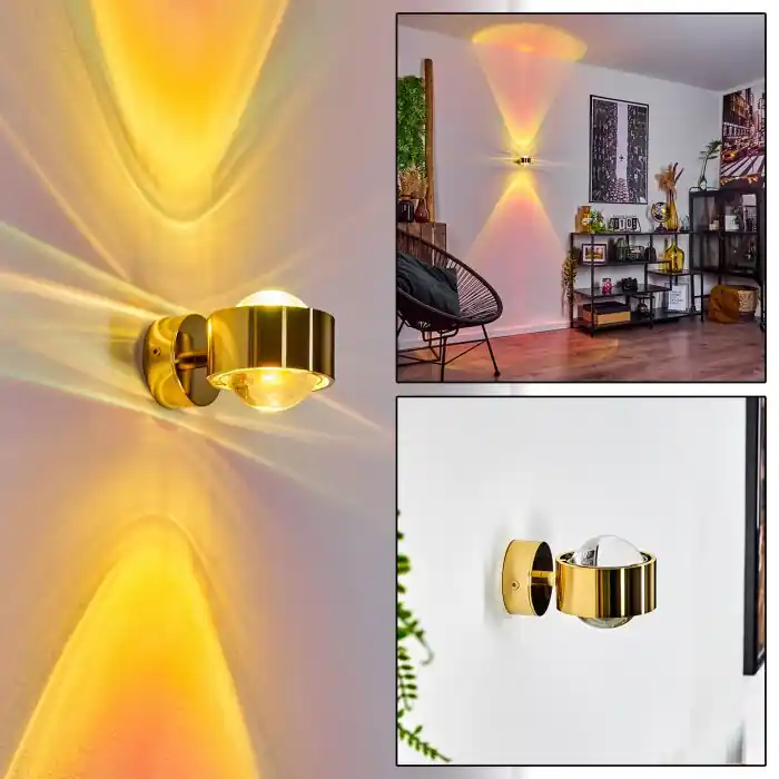 Stock Limitado Sapri Aplique dorado, 1 luz