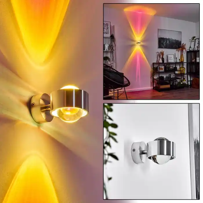 Sapri Aplique Plata, 1 luz Marca Reconocida