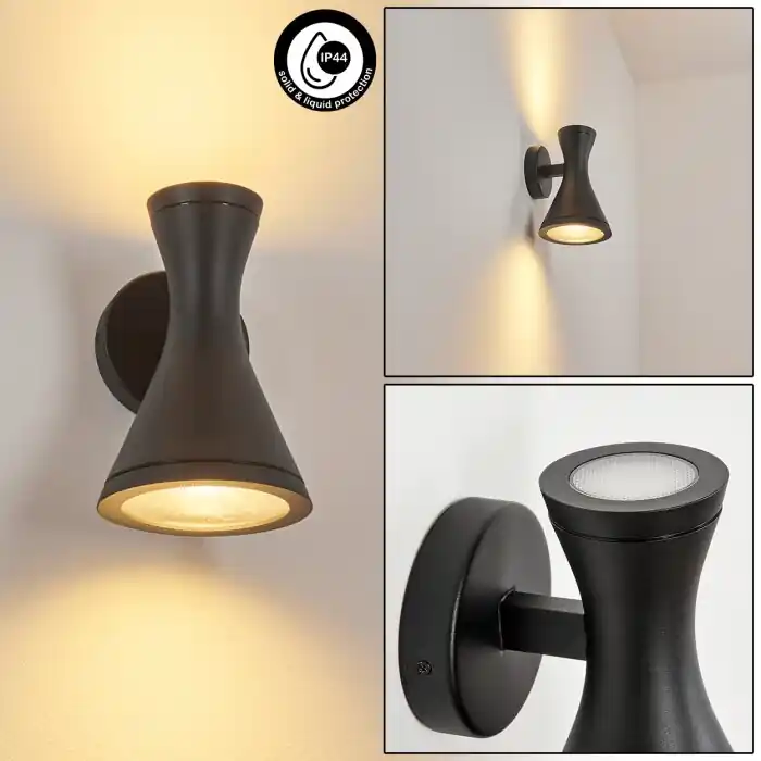 Verberie Aplique para exterior Negro, 2 luces Solo Por Tiempo Limitado