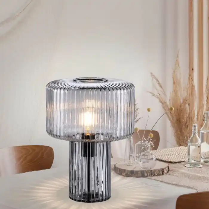 Precio De Oferta Paul Neuhaus FUNGUS Lámpara de mesa Colores ahumados, 1 luz