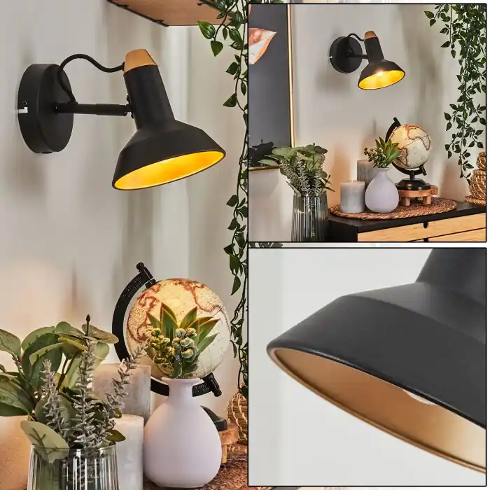 Oferta Especial Vouzy Aplique Negro, 1 luz
