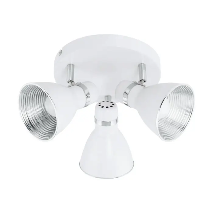 Eglo FRANIA-S Lámpara de Techo LED Blanca, 6 luces Solo Por Tiempo Limitado
