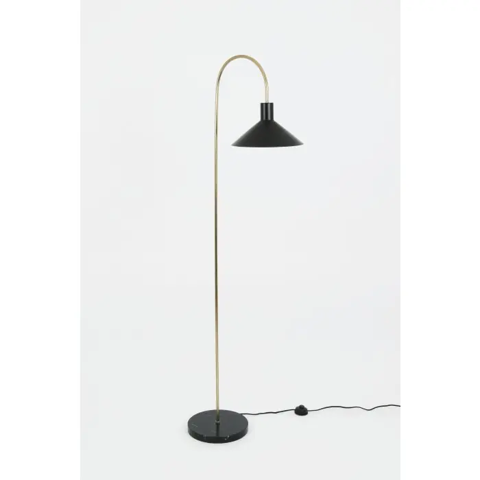 Holländer OKTAVIA Lámpara de Pie dorado, Negro, 1 luz Pago Seguro