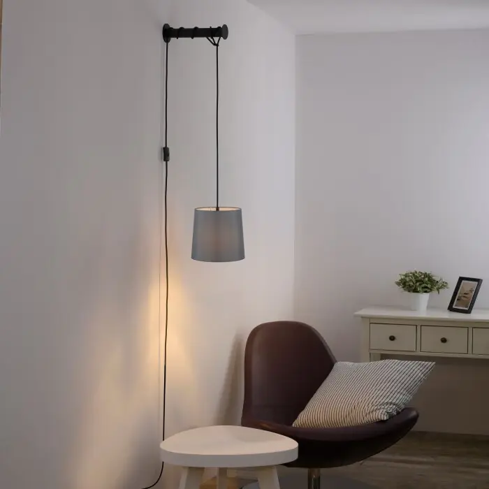 Gran Oferta Paul Neuhaus PILUA Aplique Negro, 1 luz