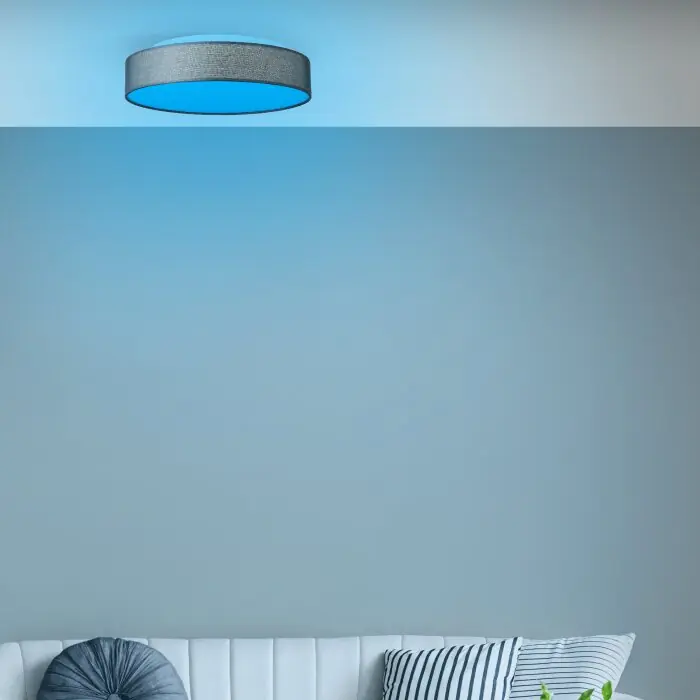 Pago Seguro Brilliant Penley Lámpara de Techo LED Blanca, 1 luz, Mando a distancia