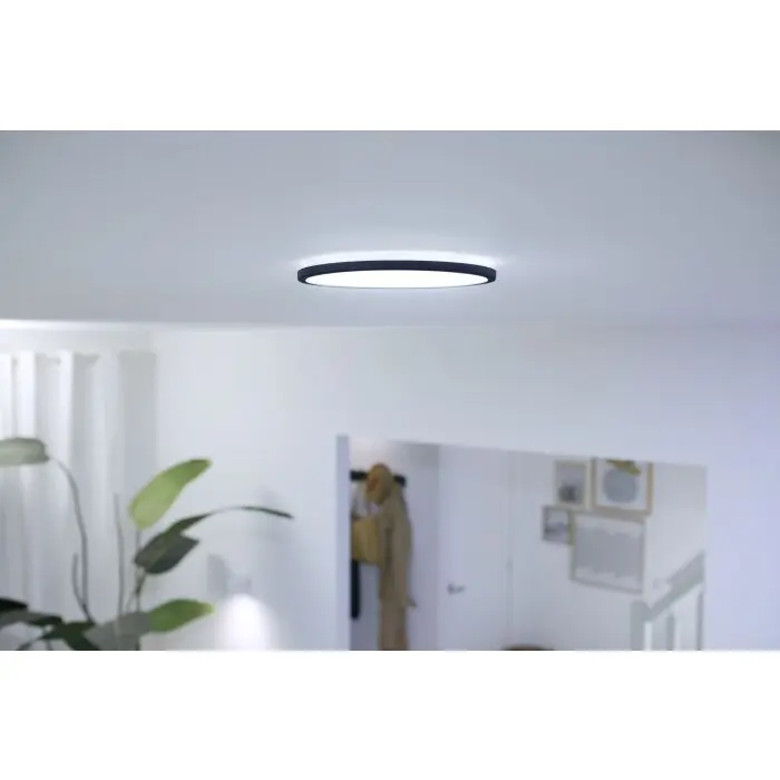 Oferta Philips WiZ Super Slim Lámpara de Techo LED Negro, 1 luz