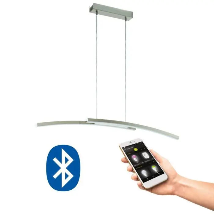 Eglo FRAIOLI-C Lámpara Colgante LED Níquel-mate, 2 luces Precio De Oferta